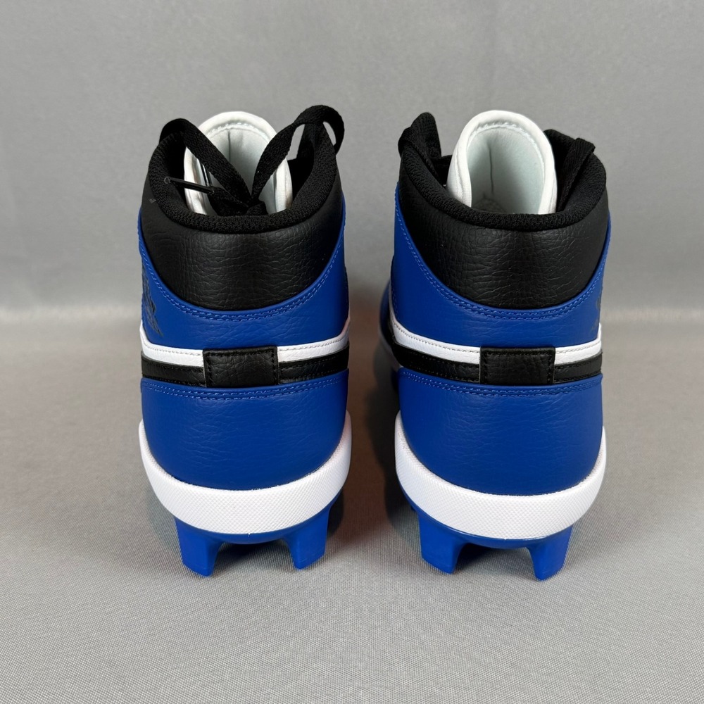 Nike Air Jordan Retro 1 MCS Baseball Cleats Mens 10 Royal Blue Black White New - Picture 7 of 10